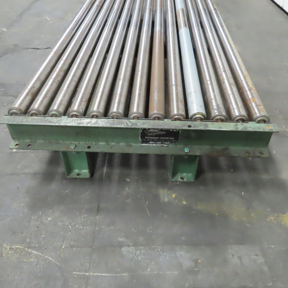 87-1/2" x 39" Heavy Duty Pallet Case Gravity Conveyor Section 83" BF 2.5" OD