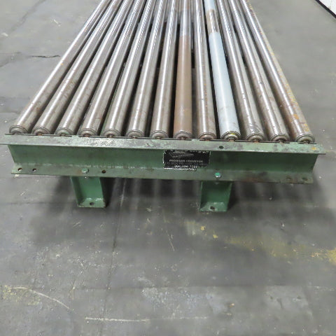 87-1/2" x 39" Heavy Duty Pallet Case Gravity Conveyor Section 83" BF 2.5" OD