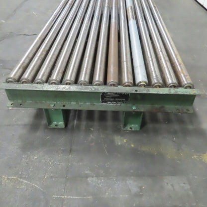 87-1/2" x 39" Heavy Duty Pallet Case Gravity Conveyor Section 83" BF 2.5" OD