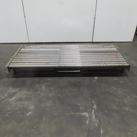 87-1/2" x 39" Heavy Duty Pallet Case Gravity Conveyor Section 83" BF 2.5" OD