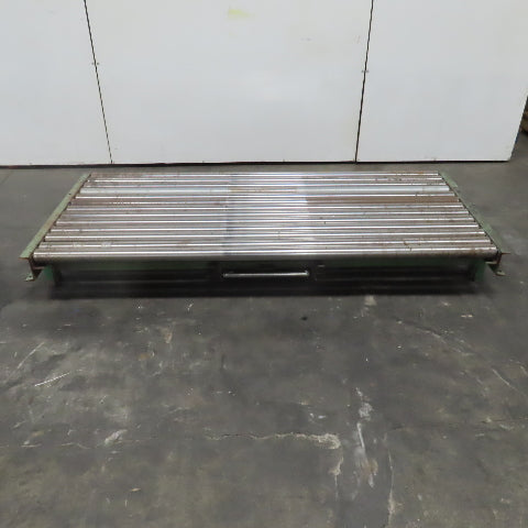 87-1/2" x 39" Heavy Duty Pallet Case Gravity Conveyor Section 83" BF 2.5" OD