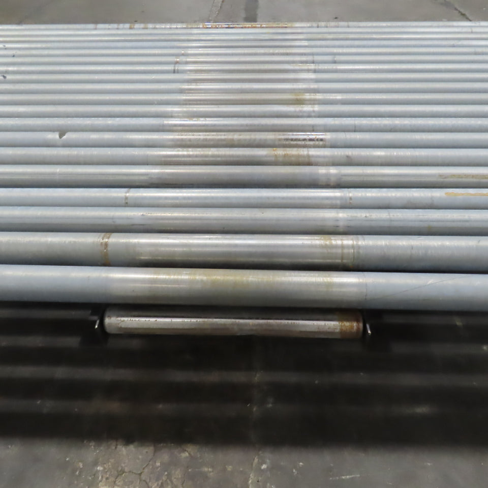 99-1/2" x 60" Heavy Duty Pallet Case Gravity Conveyor Section 95" BF 2.5" OD