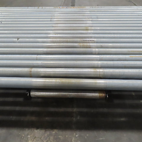 99-1/2" x 60" Heavy Duty Pallet Case Gravity Conveyor Section 95" BF 2.5" OD