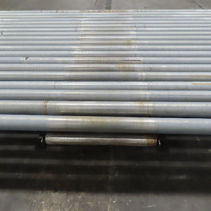 99-1/2" x 60" Heavy Duty Pallet Case Gravity Conveyor Section 95" BF 2.5" OD