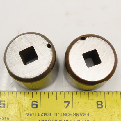 Mate Precision Tooling .406 Square CNC Turret Die +.054, +.040 Lot Of 2