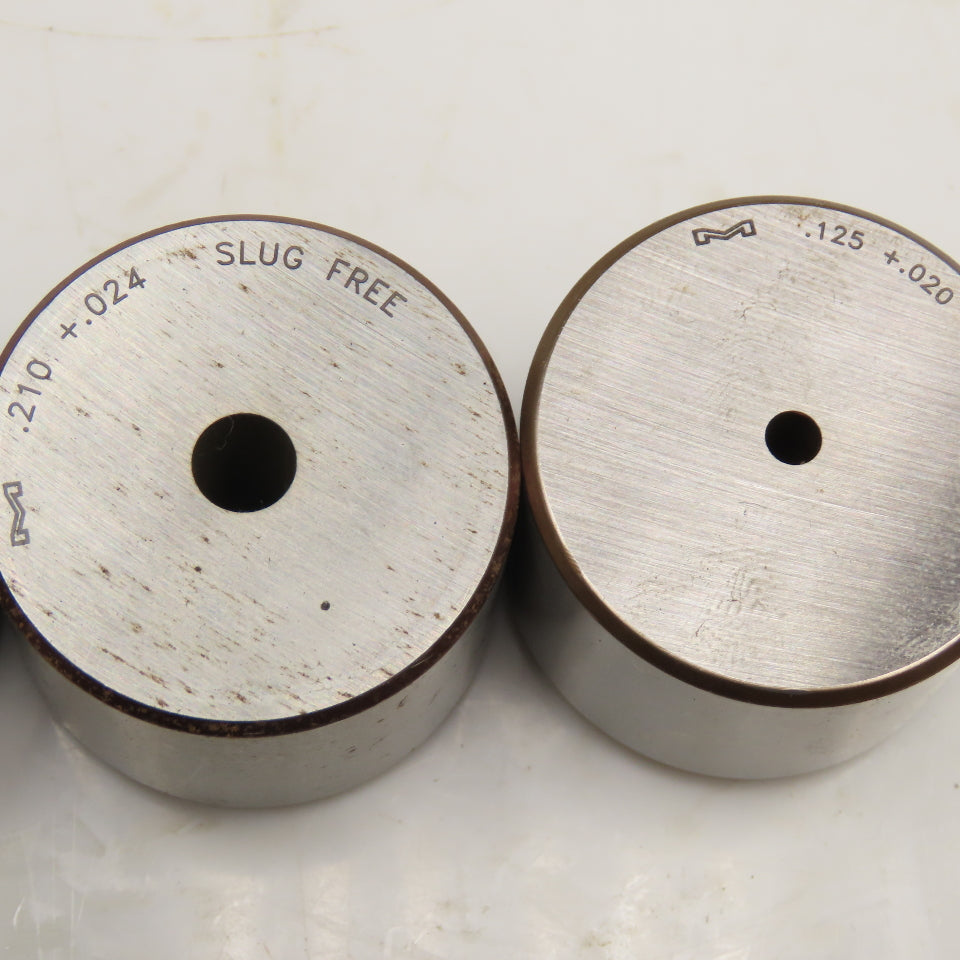 Mate Precision Tooling Misc. Round Dies .210 .281 .125 + Tol See Info Lot Of 3