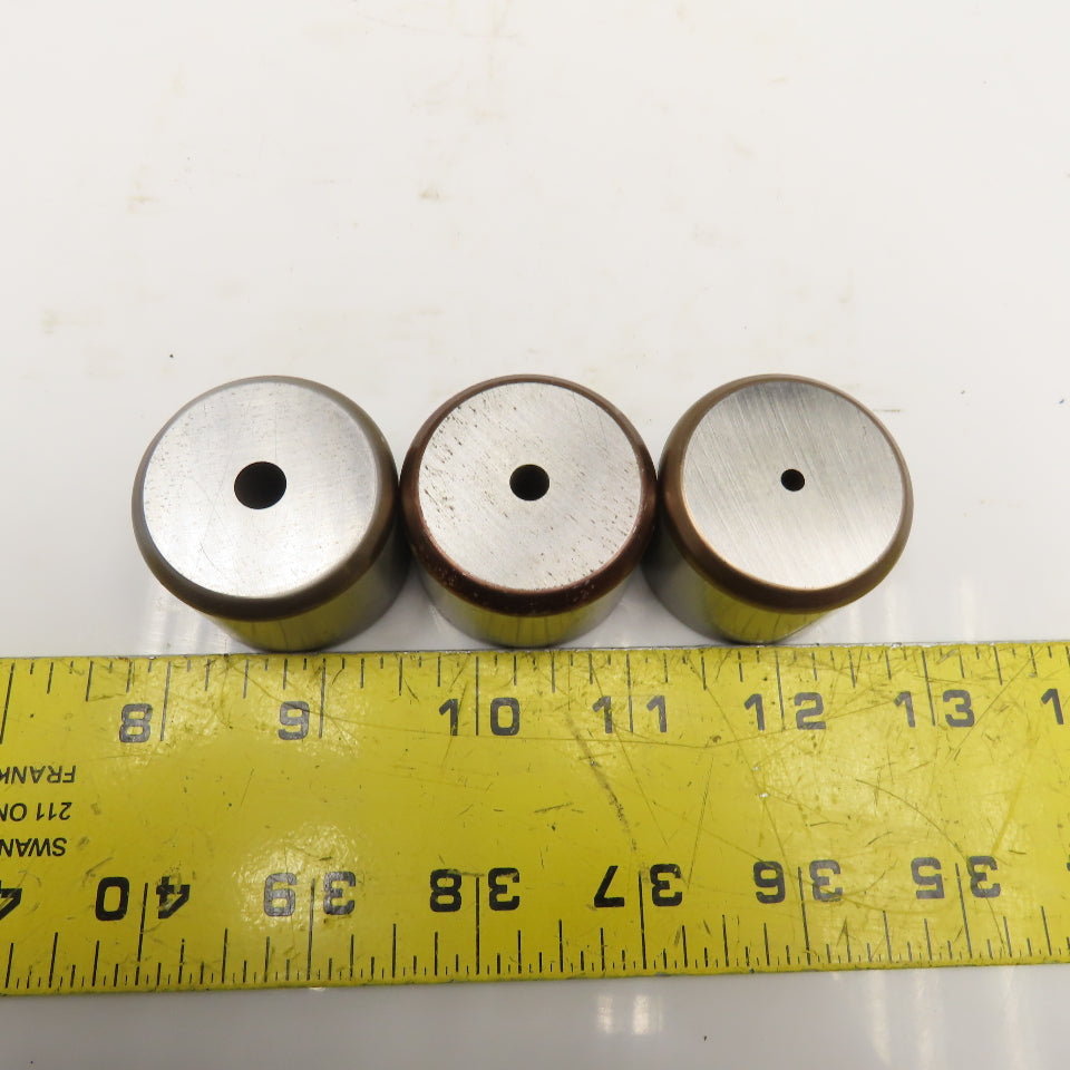 Mate Precision Tooling Misc. Round Dies .210 .281 .125 + Tol See Info Lot Of 3