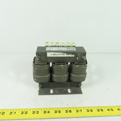 Baldor LRAC01802 LR0034A05 3 Phase Line Reactor 600V 18A 1.5mh 16 LB-IN Torque
