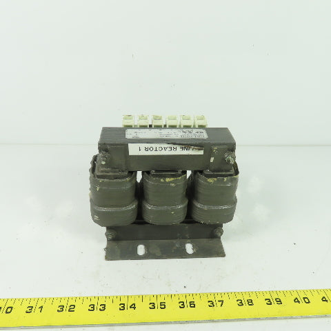 Baldor LRAC01802 LR0034A05 3 Phase Line Reactor 600V 18A 1.5mh 16 LB-IN Torque