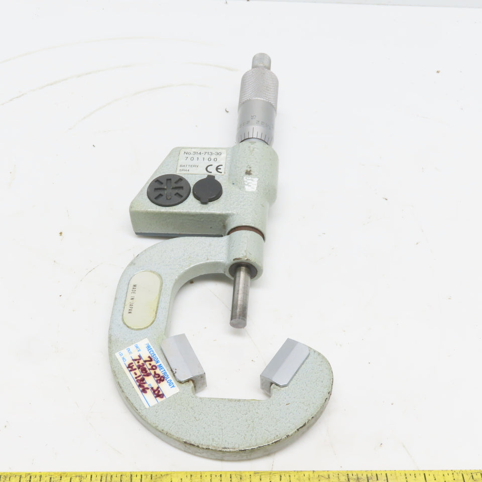 314-713-30 V- Anvil Digital Micrometer 1-1.6" W/Data Port