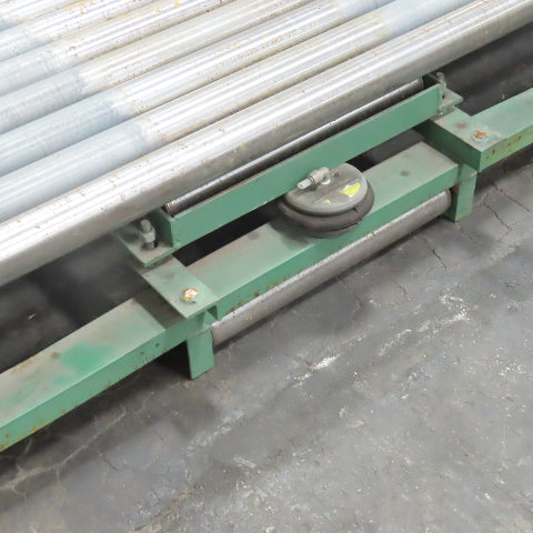 87-1/2" W x 78" L Heavy Duty Gravity Pallet Case Conveyor Section 2.5"OD 83" BF
