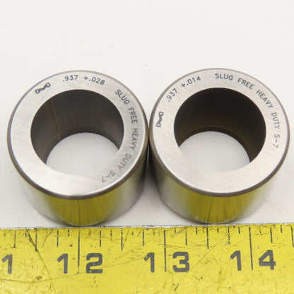 Mate Precision Tooling Misc. Round Turret Dies .937 +.014, .937 +.028 Lot Of 2