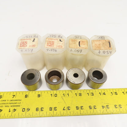 Mate Precision Tooling Misc. Round Turret Dies .781 .531 .375 .312 + Tol Lot/4
