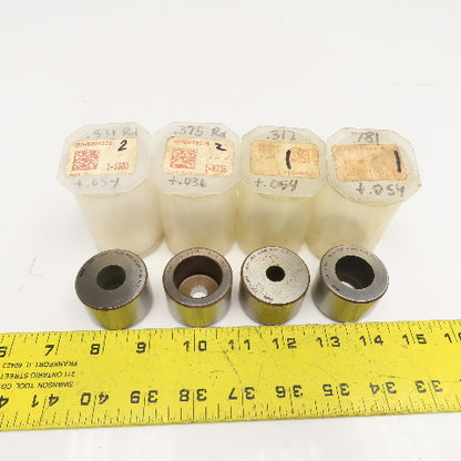Mate Precision Tooling Misc. Round Turret Dies .781 .531 .375 .312 + Tol Lot/4