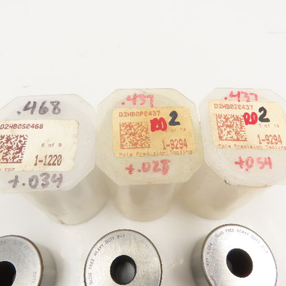 Mate Precision Tooling Misc. Round Turret Dies .437 .437 .468 + Tol Lot/3