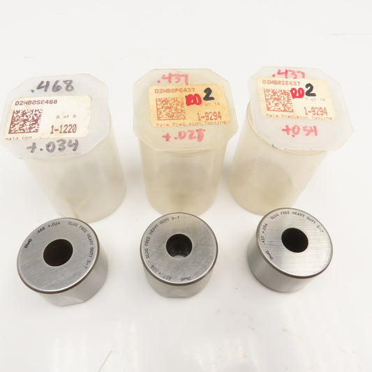 Mate Precision Tooling Misc. Round Turret Dies .437 .437 .468 + Tol Lot/3