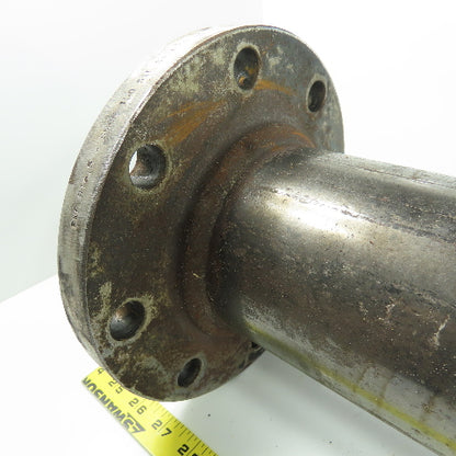 4" Raised Face Flange 8-Bolt Cast Iron Coupling Pipe Adapter 17-3/4" OAL