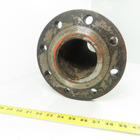 4" Raised Face Flange 8-Bolt Cast Iron Coupling Pipe Adapter 17-3/4" OAL