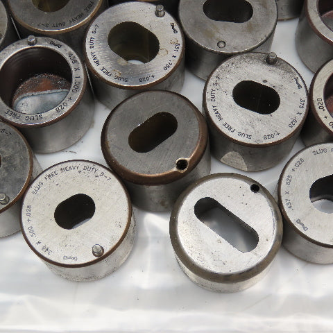Mate Large Misc. Turret Dies Used Oval Oblong Obround Lot Of 15lbs.