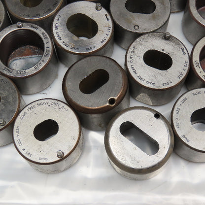 Mate Large Misc. Turret Dies Used Oval Oblong Obround Lot Of 15lbs.