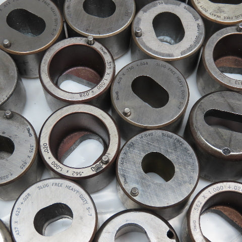 Mate Large Misc. Turret Dies Used Oval Oblong Obround Lot Of 15lbs.