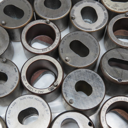 Mate Large Misc. Turret Dies Used Oval Oblong Obround Lot Of 15lbs.