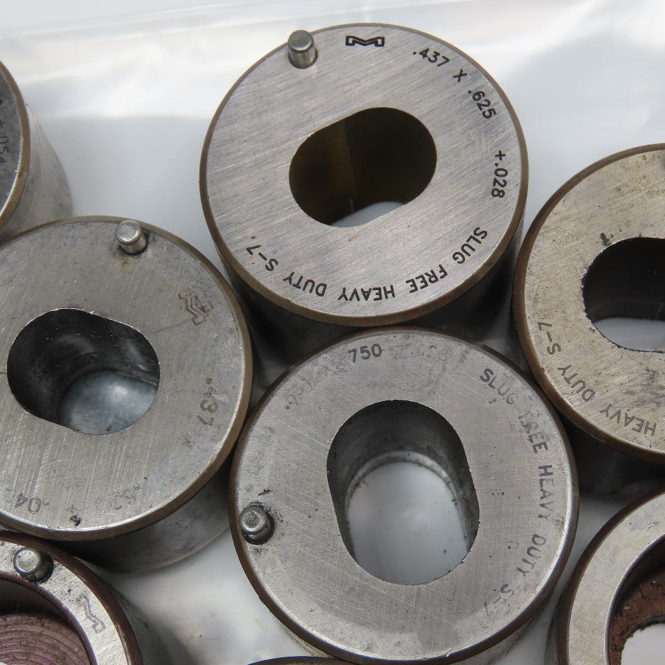 Mate Large Misc. Turret Dies Used Oval Oblong Obround Lot Of 15lbs.