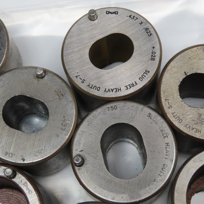 Mate Large Misc. Turret Dies Used Oval Oblong Obround Lot Of 15lbs.