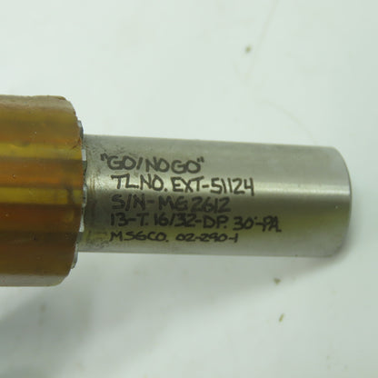 MSGCO Spline Plug Gauge 7-1/8" OAL Lot Of 4