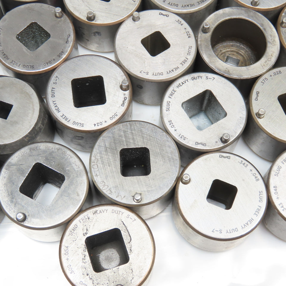 Mate Large Misc. Turret Dies Used Square Lot Of 30+