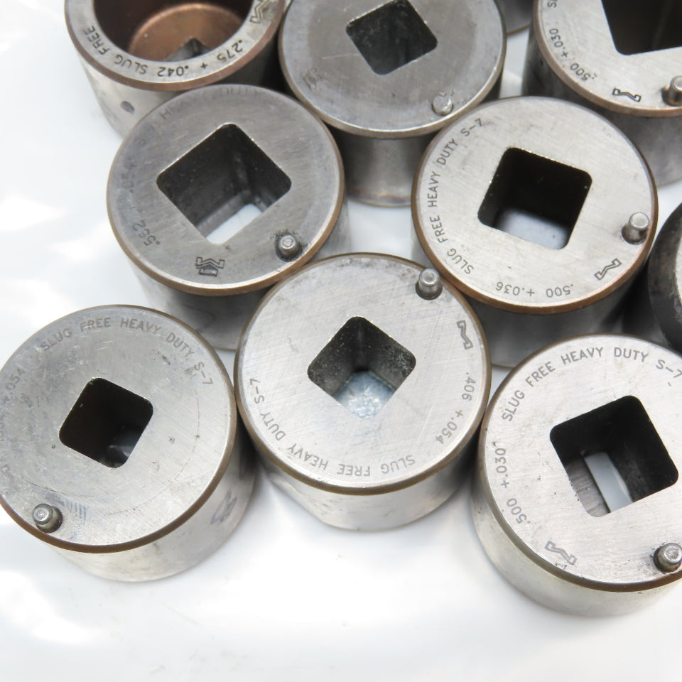 Mate Large Misc. Turret Dies Used Square Lot Of 30+