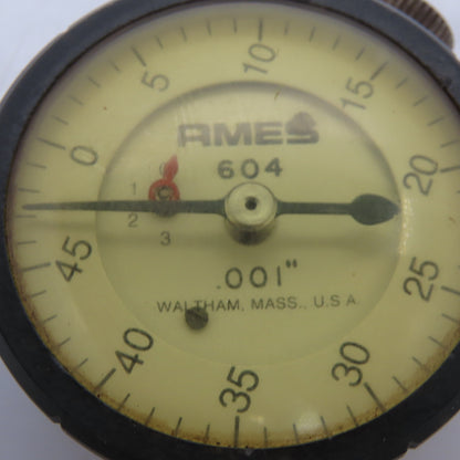 B. C. Ames 604 Precision Graduated Dial Indicator Gauge .001" 0-.300" Range