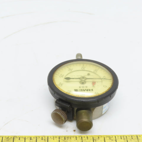 B. C. Ames 604 Precision Graduated Dial Indicator Gauge .001" 0-.300" Range