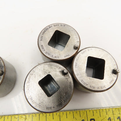 Mate .515 x .625 .375 x .500 Misc. Lot Rectangle CNC Turret Dies Lot Of 7