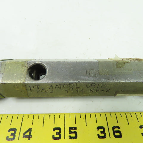 Hemco Thread Plug Gauge 1"-14 Nf-2 GO PD.9536 NO GO PD.9487