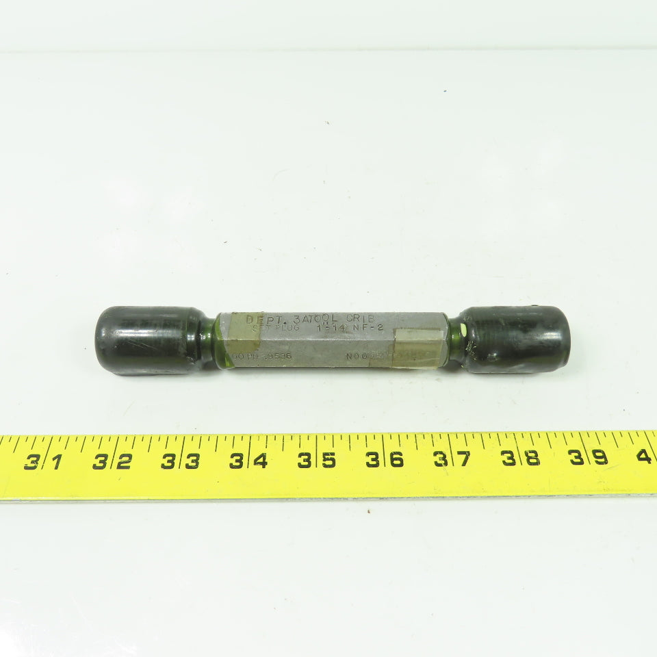 Hemco Thread Plug Gauge 1"-14 Nf-2 GO PD.9536 NO GO PD.9487