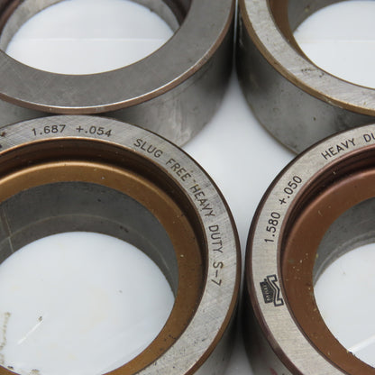 Mate 1.750, 1.687, 1.500 Misc. Lot Round Hole Die 2-3/4" OD CNC Turret Lot Of 7