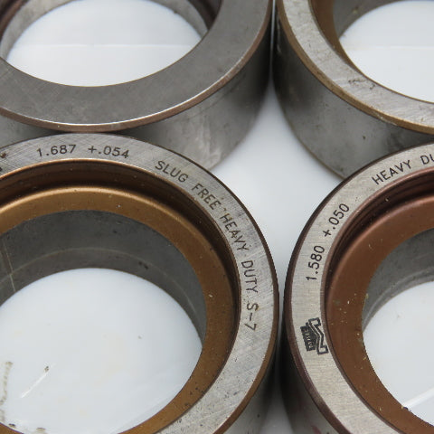 Mate 1.750, 1.687, 1.500 Misc. Lot Round Hole Die 2-3/4" OD CNC Turret Lot Of 7