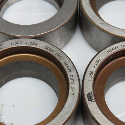 Mate 1.750, 1.687, 1.500 Misc. Lot Round Hole Die 2-3/4" OD CNC Turret Lot Of 7
