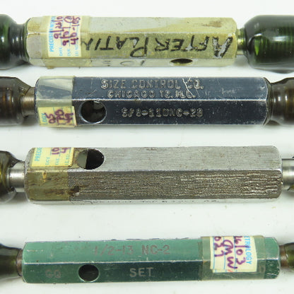 Size Control Thread Plug Gauge Misc. Sizes Lot of 10