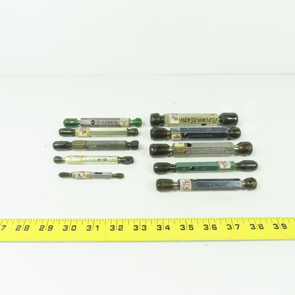 Size Control Thread Plug Gauge Misc. Sizes Lot of 10
