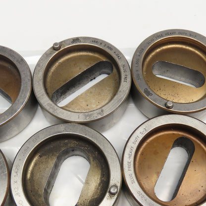 Mate 1.750 1.500 Misc. Oblong CNC Turret Die 2-3/4"OD Lot Of 11