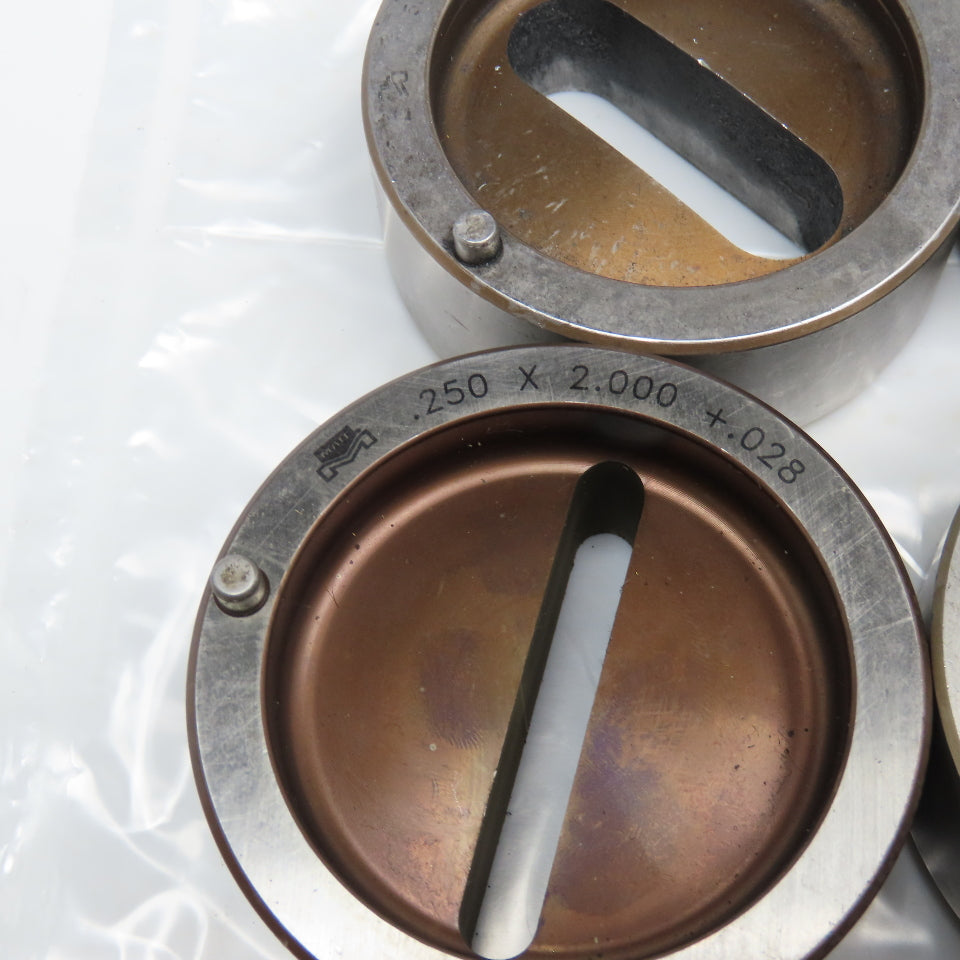 Mate 1.750 1.500 Misc. Oblong CNC Turret Die 2-3/4"OD Lot Of 11
