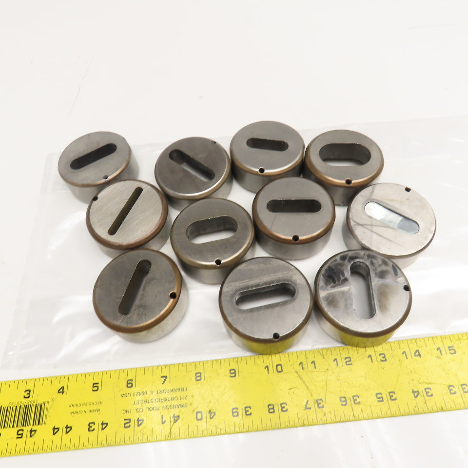Mate 1.750 1.500 Misc. Oblong CNC Turret Die 2-3/4"OD Lot Of 11