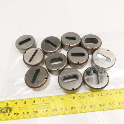 Mate 1.750 1.500 Misc. Oblong CNC Turret Die 2-3/4"OD Lot Of 11