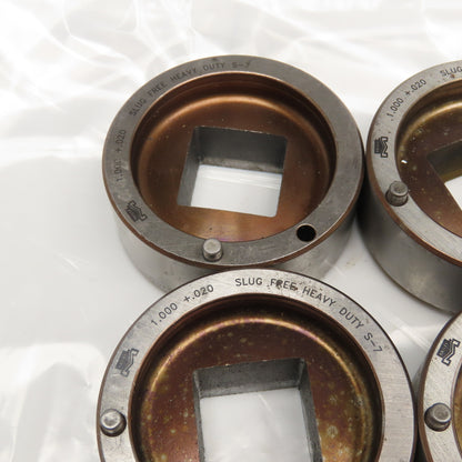 Mate 1.000 +.020 Square CNC Turret Slug Free Die 2-3/4"OD Lot Of 5