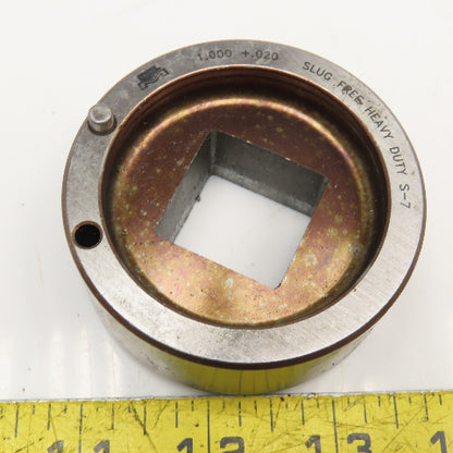 Mate 1.000 +.020 Square CNC Turret Slug Free Die 2-3/4"OD Lot Of 5
