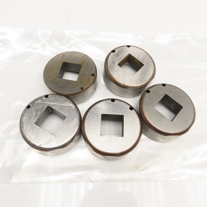 Mate 1.000 +.020 Square CNC Turret Slug Free Die 2-3/4"OD Lot Of 5