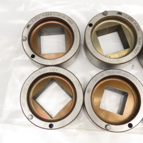 Mate 1.000 & 1.250 Square CNC Turret Slug Free Die 2-3/4"OD Lot Of 6