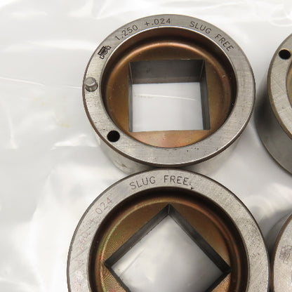 Mate 1.000 & 1.250 Square CNC Turret Slug Free Die 2-3/4"OD Lot Of 6